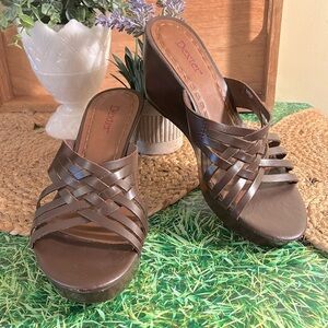 Dexter Brown Wedge Shoes